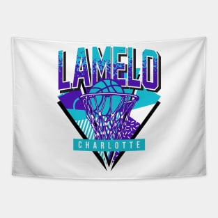 Lamelo Retro Charlotte Basketball Throwback Tapestry