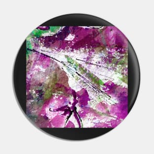 Intuitive Organic Abstract Watercolor in Lavender Pin