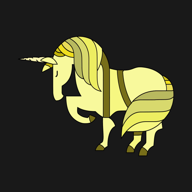 Radiant Yellow, Unicorn Picture! Lovely gift for all the Unicorn Lovers