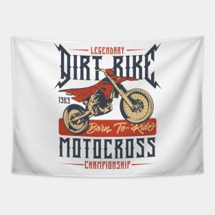 Dirt bike motocross Tapestry