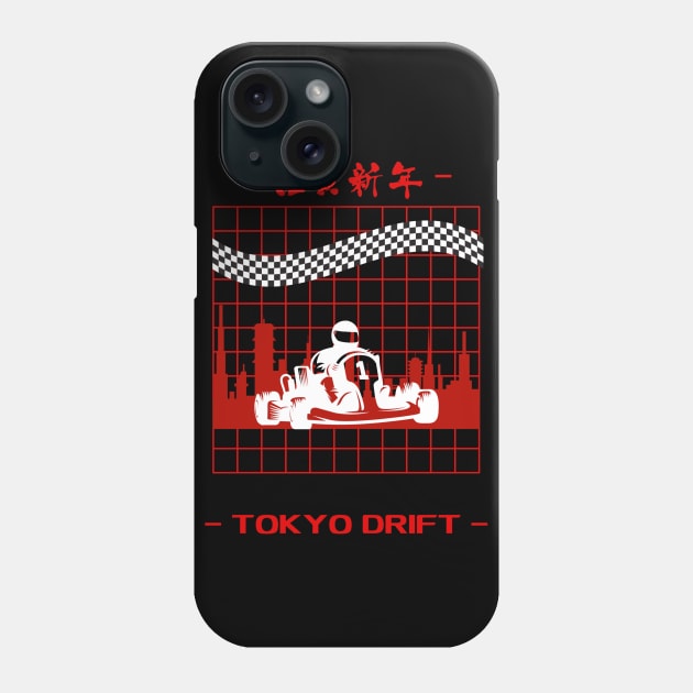 Tokyo Drift Karting Design Phone Case by JDJ Designs