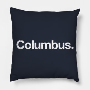 Columbus. Pillow