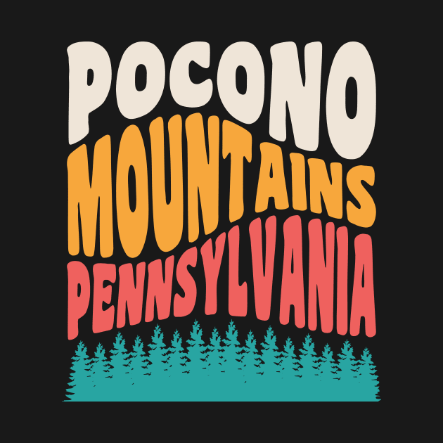 Poconos Pennsylvania Vacation Pocono Mountains by PodDesignShop