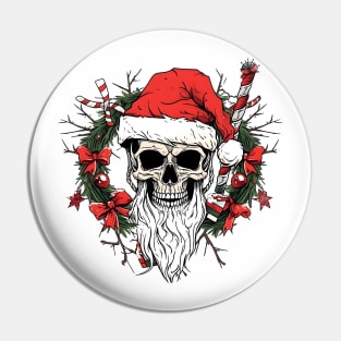 Christmas Skulls Pin