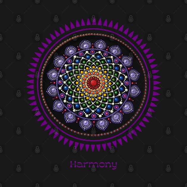 Seven Chakras Song Of Harmony Handmade Mandala. Meditative, Zen. by Anahata Realm