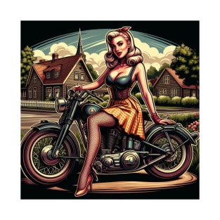 Golden Era Chopper Pinup T-Shirt