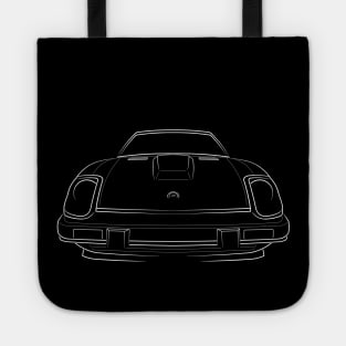 1983 Datsun 280ZX - front stencil, white Tote