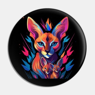 Caracal Mothers Day Pin