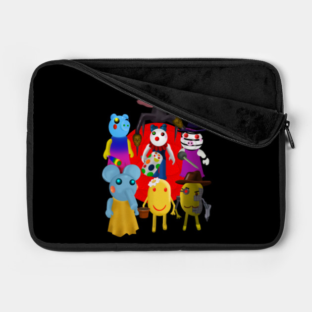 Piggy Roblox Family 3 Roblox Piggy Laptop Case Teepublic - piggy 3 roblox