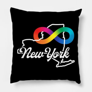 New York Autism Acceptance Pillow