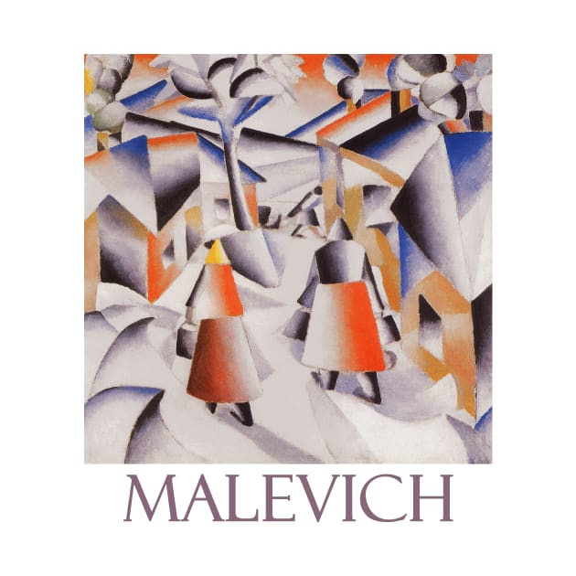 Morning in the Village after a Snowstorm by Kazimir Malevich by Naves