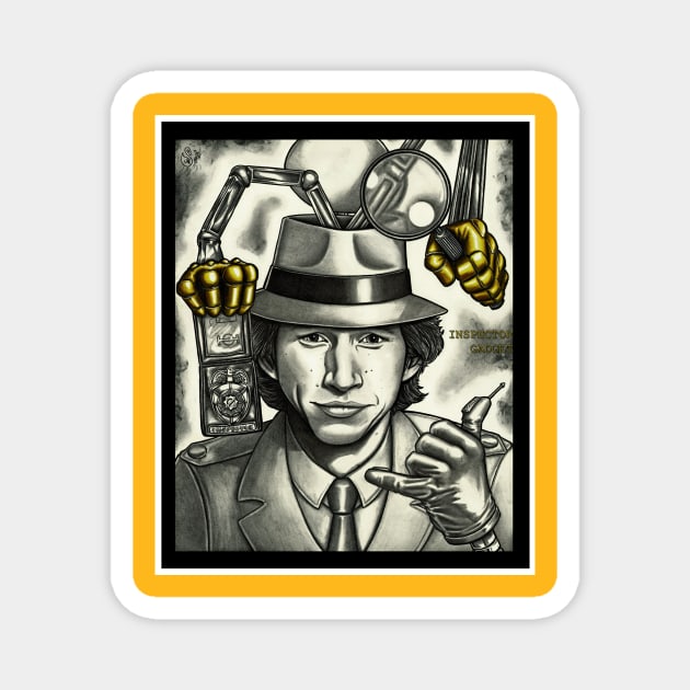 Inspector Gadget Magnet by sapanaentertainment