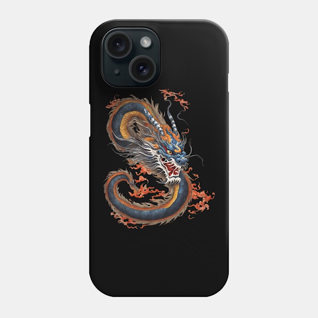 Fire Breathing Dragon Phone Case by animegirlnft