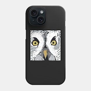 Eyes of a White Owl Phone Case