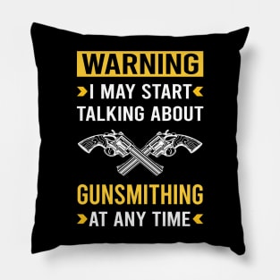 Warning Gunsmithing Gunsmith Pillow