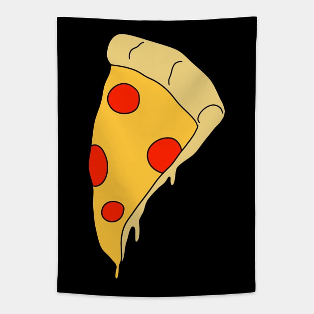 Melty Pizza Slice Tapestry by saradaboru