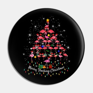 MERRY FLOCKING CHRISTMAS Pin