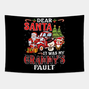 Dear Santa It Was My Grammy Fault Christmas Funny Chirtmas Gift Tapestry