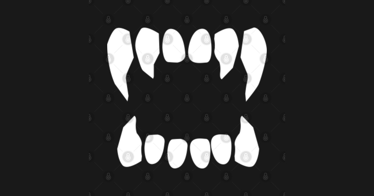 Vampire Teeth Vampire Teeth Sticker TeePublic
