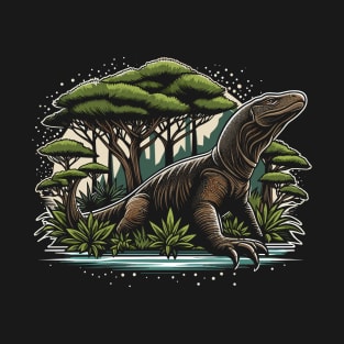 komodo on forest night T-Shirt