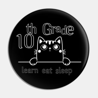 10th grade cat Pin