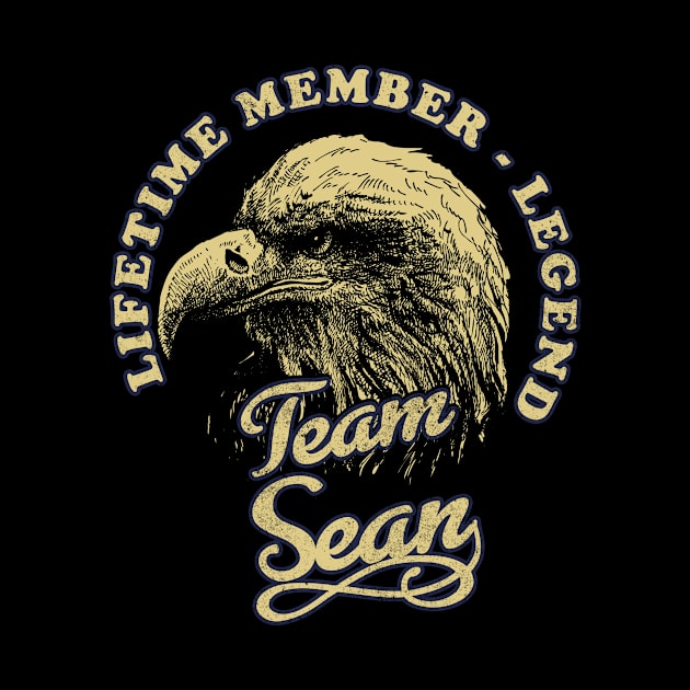 Sean Name - Lifetime Member Legend - Eagle by Stacy Peters Art