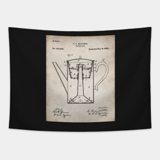 Coffee Percolator Patent - Coffee Lover Kitchen Decor Art - Antique Tapestry