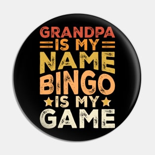 Grandma Is My Name Bingo Is My Name T shirt For Women T-Shirt Pin