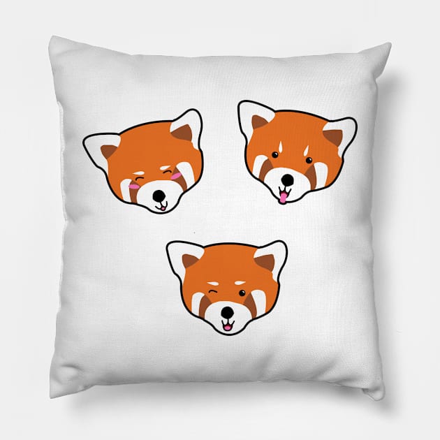 Cheeky Little Red Panda Adorable Collection Pillow by 4U2NV-LDN