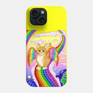 Rainbow bridge kitten Phone Case