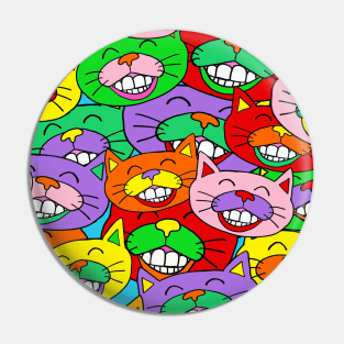 Smiling cats Mirjam Griffioen Pin