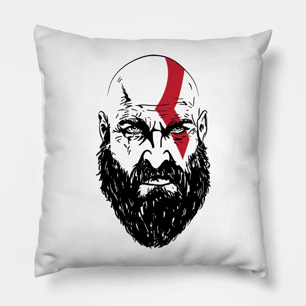 KRATOS Pillow by keithmagnaye