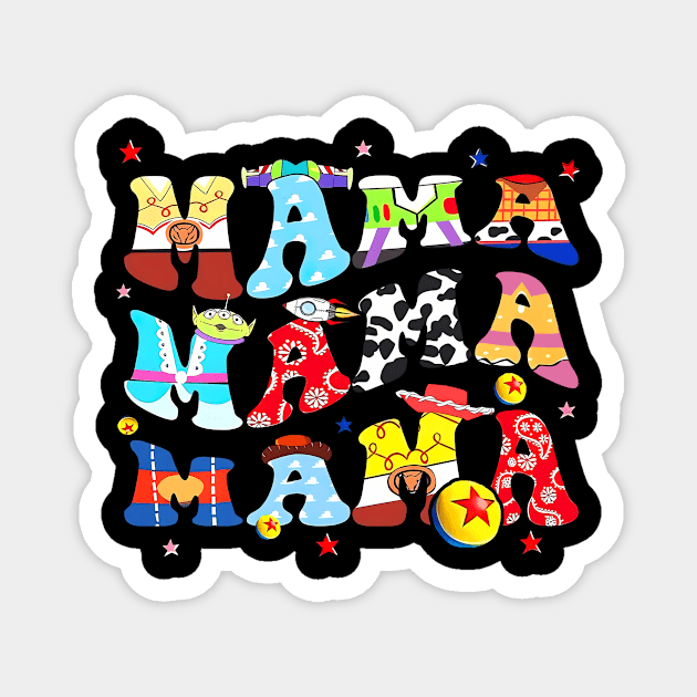 Toy Story Mama Boy Mom Mother's Day Magnet by New Hights