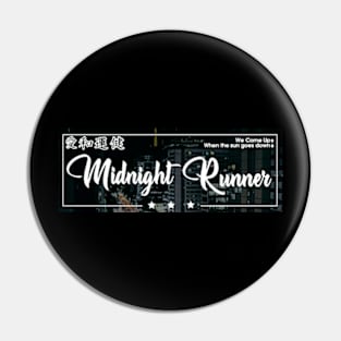 Midnight Runner JDM City Nights Box Japanese Kanji Art Pin