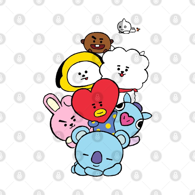 BT21 ALL CHARACTER ARMY by PNKid