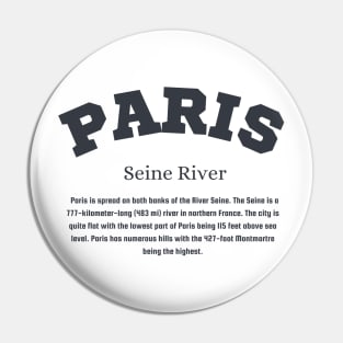 PARIS Seine River Pin