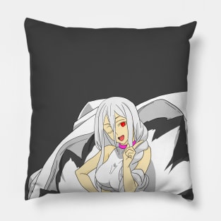 White Spider Girl Lady Shiro Shiraori Wakaba Hiiro Kumo Pillow