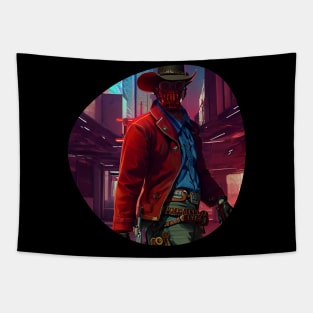 Red Dead Redemption 2 in Cyberpunk 2077 Gifts ideas Tapestry