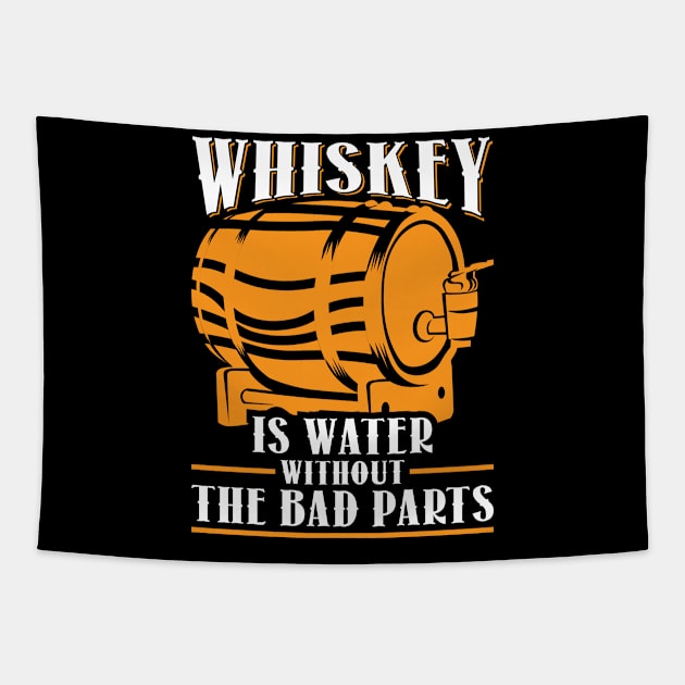 Whisky Drinker Saying Alcohol Tapestry by QQdesigns