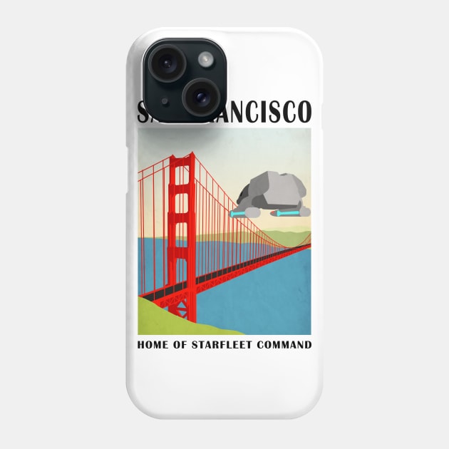 Star Trek - Travel Poster San Francisco Phone Case by AdriansFinalFrontier