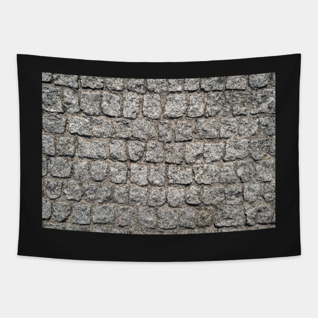 Stone pavement texture. Tapestry by AnaMOMarques