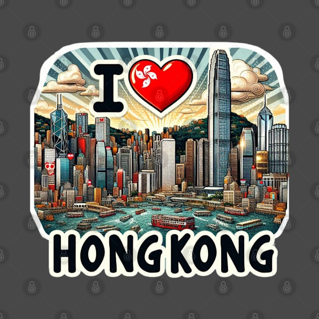 I Love Hong Kong by BukovskyART