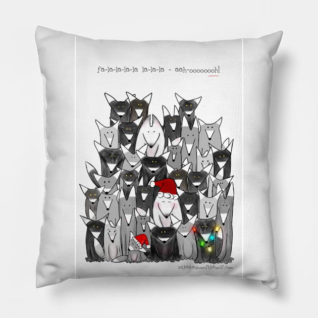 Aaah-oooooooh-Christmas Pillow by WolfShadow27