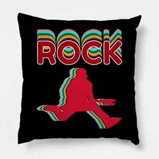 rock music lover designs  vintage retro gift 90s Pillow