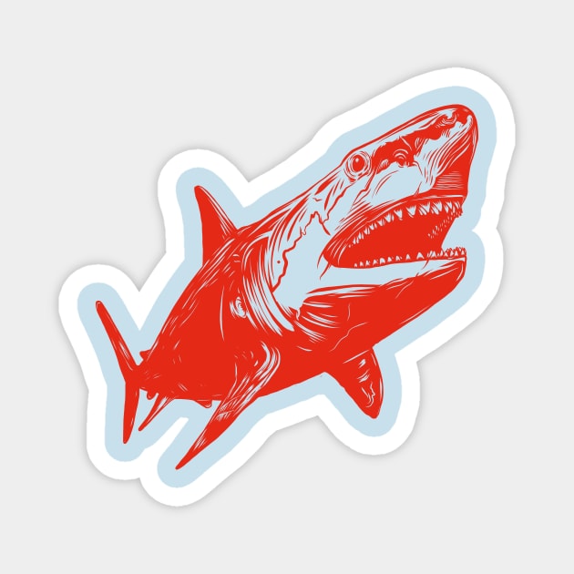 Jaws Magnet by PaybackPenguin