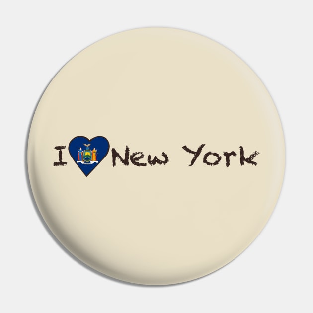 I Love New York Pin by JellyFish92