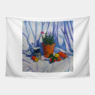 Oranges Lemons and a Double Petunia Tapestry