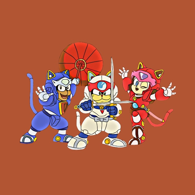 Samurai Pizza Cats, retro, vintage, Manga by RainbowRetro