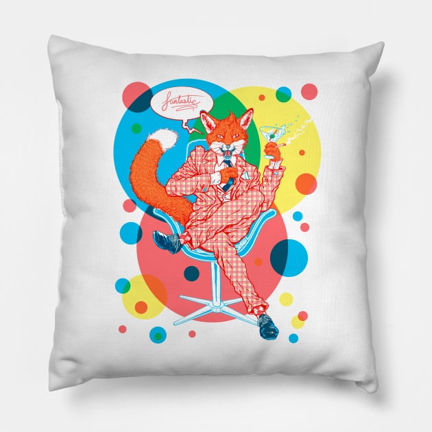 The Fantastic Mr.Fox Pillow by CMButzer