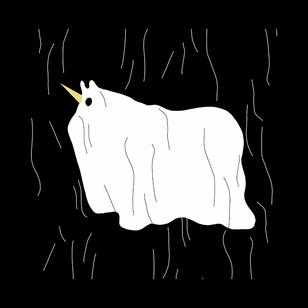 300 Thread Count Ghost Unicorn by Thatssounicorny